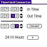 TimeCard Converter in action!